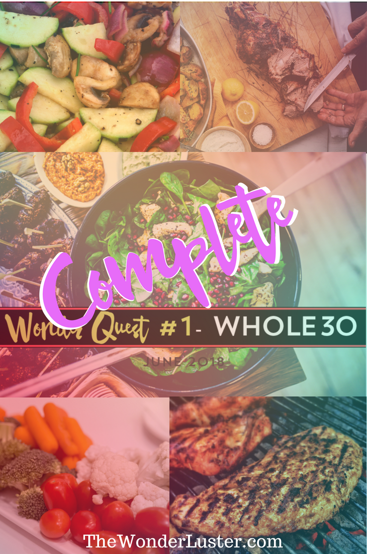 See how I did with my first Wonder Quest: Whole30. (Spoiler alert: it was super difficult and I also got a scary diagnosis.)